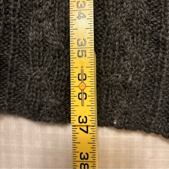 LANE BRYANT 22/24 Long Cardigan Sweater Cable Knit Snowflake Buttons Wool Blend - Picture 5 of 12